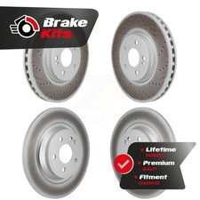 Front Rear Coated Disc Brake Rotors Kit For 2020-2023 Mercedes-Benz GLB250