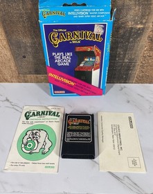 Intellivision Lot of 3 Games - Night Stalker, Reversi, Carnival -- rough boxes