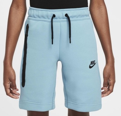 Nike Tech Fleece Jogging Kurzhose Kids Shorts hellblau Gr. XS