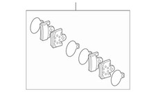 Genuine Mercedes-benz Disk Brake Pad 000-420-79-04 Genuine Mercedes-benz Disk Brake Pad 000-420-79-04