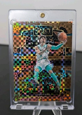 LaMelo Ball 2023 Panini Select Bronze Checker Prizms #d  1/49 Jersey Match 1/1 