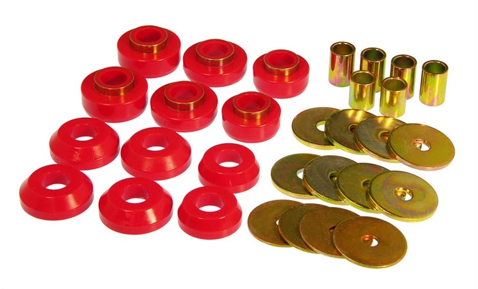 Prothane 7-127, Kit Red Polyurethane Fits 76-81 Firebird Body Moun T Bushings - Image 3 of 4