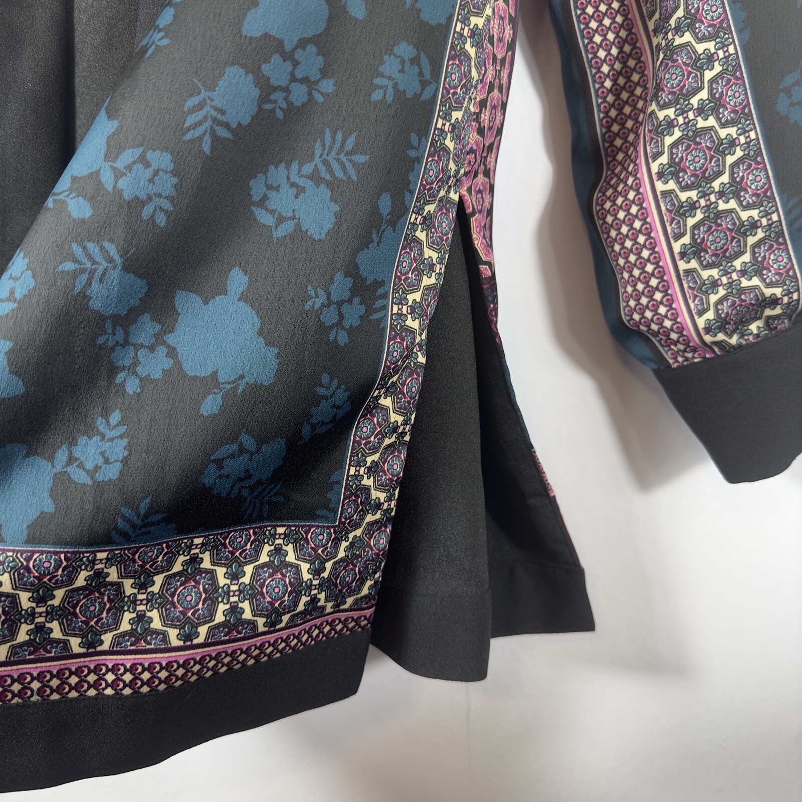 Chico’s Patchwork Open Front Jacket Cardigan  Siz… - image 9