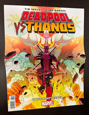 DEADPOOL VS THANOS #1 (Marvel Comics 2015) -- 11 x 17 Promotional Poster