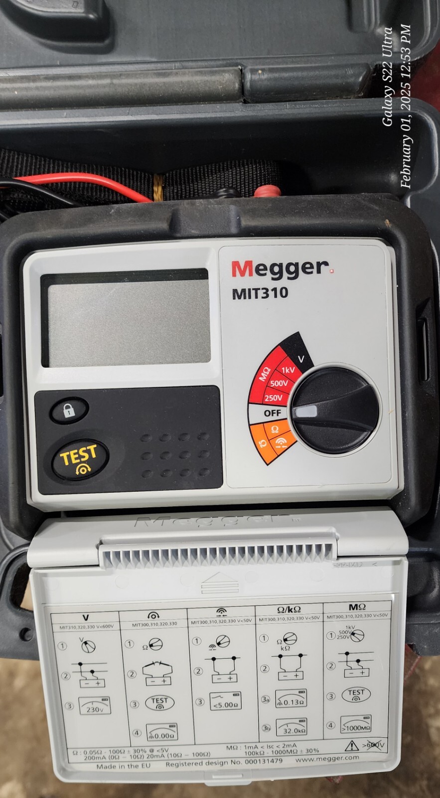 Megger MIT310 Insulation Continuity Electrical Tester Analog Digital UNUSED?
