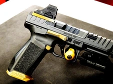 Canik #2 gold Optic plate RMR SRO  Holosun 508T 507CX2 407C. 1.5mm lower