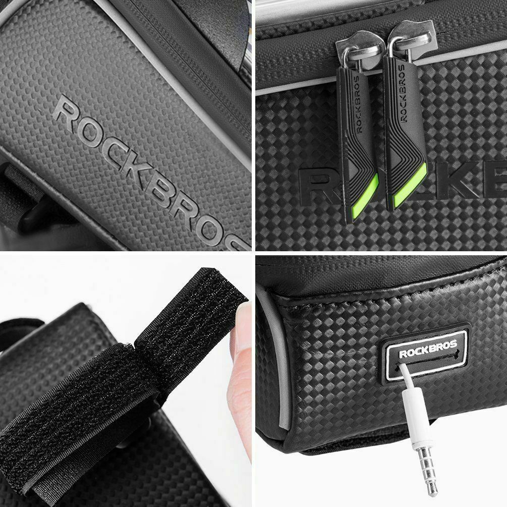 Borsa telaio bici ROCKBROS touch screen fino a 6,5" impermeabile borsa tubo superiore foto 2