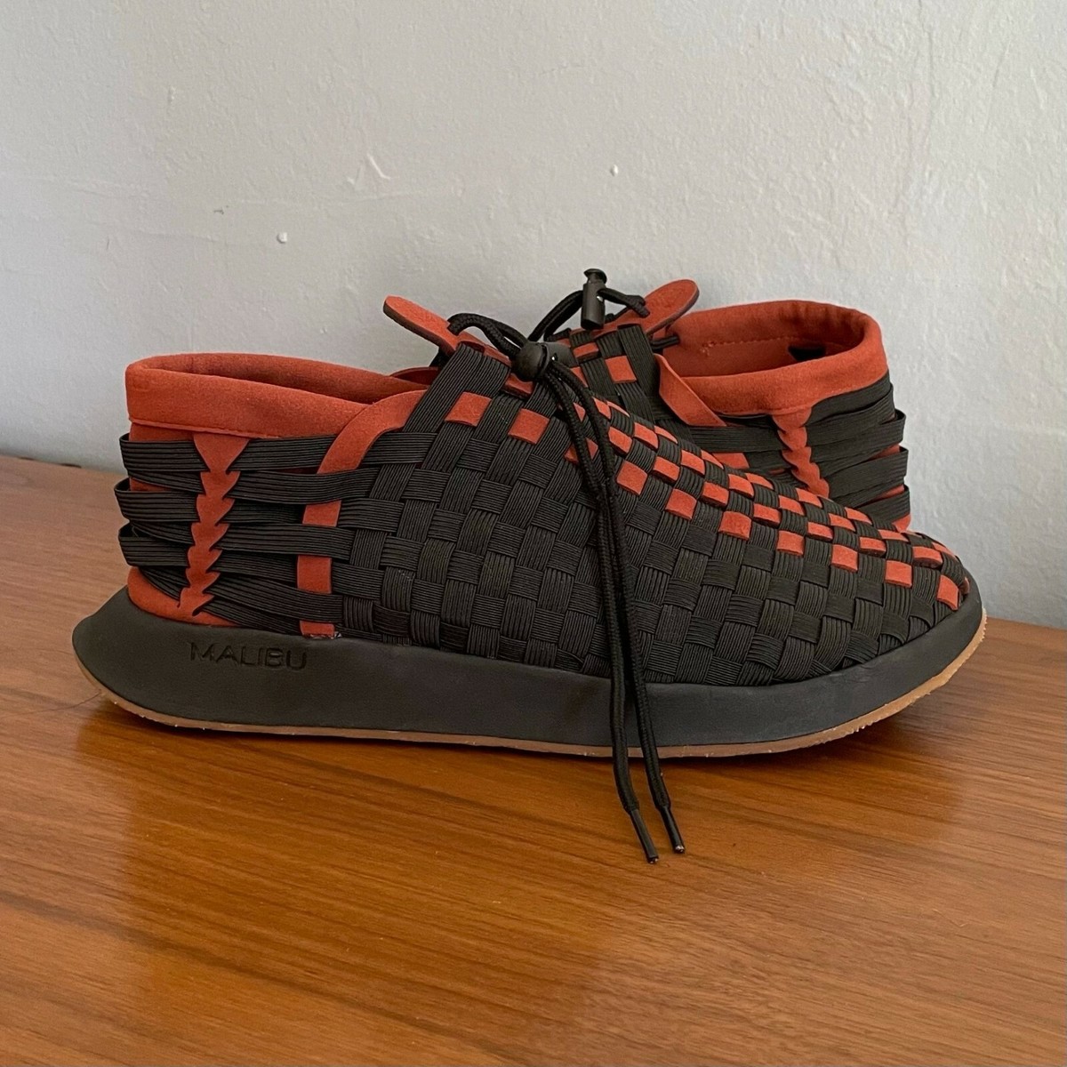 Malibu x Battenwear Latigo II Huarache Sneaker Sandals Black/Brown 13