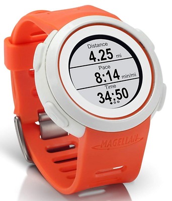 Magellan Echo Smart Sports Fitness Watch Orange/White Bluetooth Apple Android