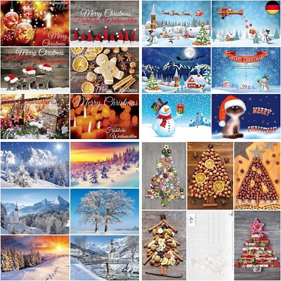 Edition Colibri Christmas Cards: 100 Christmas Cards Set, Postcard Set with a