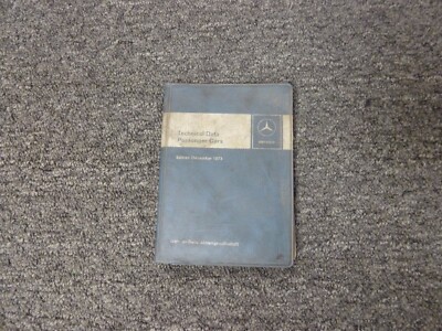 1973 Mercedes Benz 250C 280 280C 280E 280CE 280S Service Specifications Manual