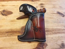Fits NAA Black Widow Leather Suede Lined Pocket Holster
