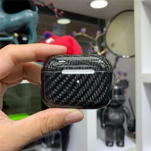 Genuine Real Carbon Fiber Aramid Slim Case for Apple AirPods Pro 2 Hard Cover - Photo 6 sur 26