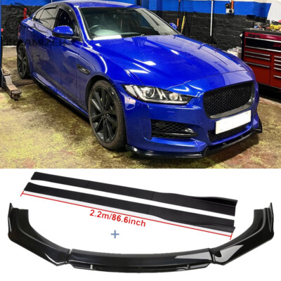 Frontspoiler Lippe Spoilerschwert + Seitenschweller für Jaguar XE XJ XF F-Pace