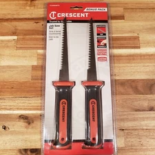 2 Pack Crescent 6" Drywall Jab Saw Set w/ Sharpened Tip - CTJSAWSET2