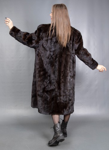 12776 GORGEOUS REAL MINK COAT LUXURY FUR VERY LONG BEAUTIFUL LOOK SIZE 2XL - Picture 7 of 18