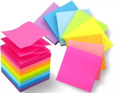 8 Pads Pop up Sticky Notes 3X3 Refills Bright Colors Self-Stick Notes Pads