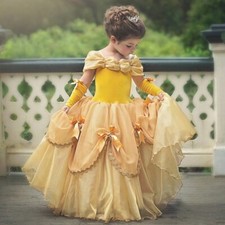 Belle Princess Dress Children's Mesh Pettiskirt Dress Small Middle Girls Dresses