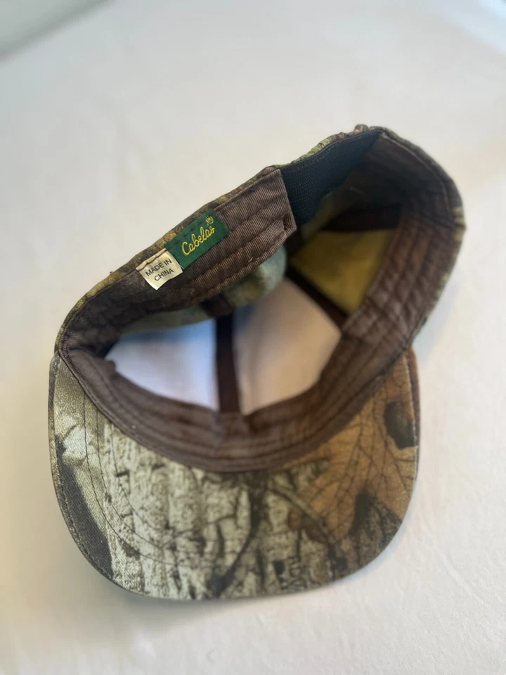 Cabela’s Camo Hat Baseball Cap Hunting Fishing Camouflage Stretchable Strap Adj - Image 2 of 2