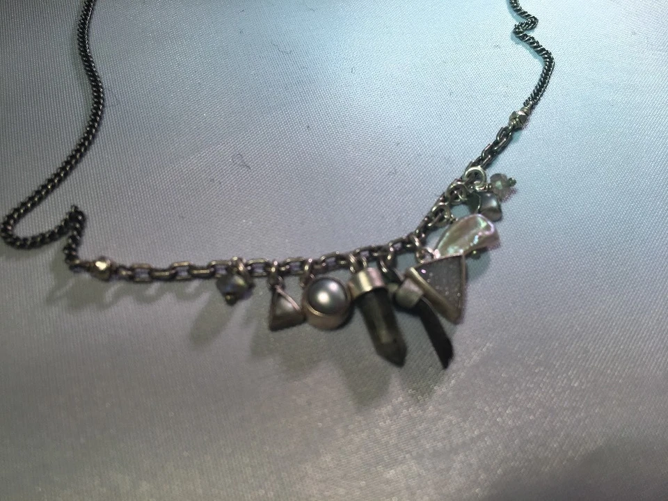 Chan Luu NWT Adj Sterling Silver White Semiprecious Stone Mix Necklace - Image 4 of 4