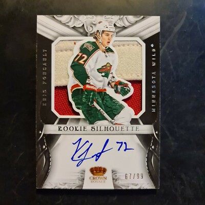 2012-13 Crown Royale Rookie Silhouette Prime Autographs #62 Kris Foucault #67/99