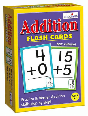 Colorful and Durable Addition Flash Cards for Kids, Improve Math Skills and Test