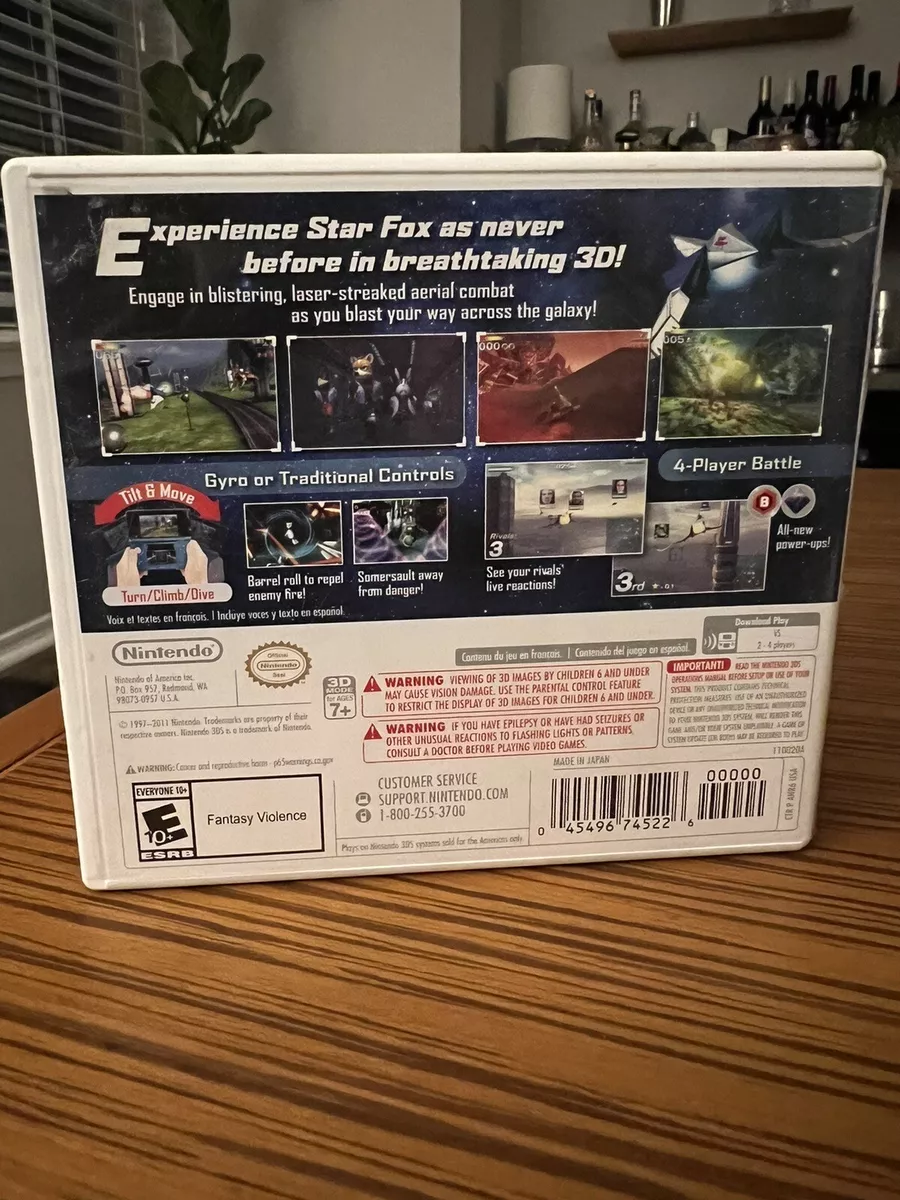 Star Fox 64 3D complete in box Nintendo 3DS starfox 45496745226