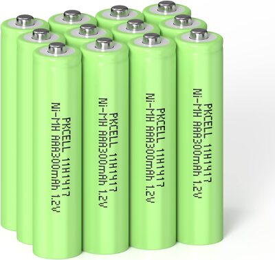 Lot Rechargeable AAA Battery 300mAh Ni-MH Batteries for Garden Solar Lights Lamp