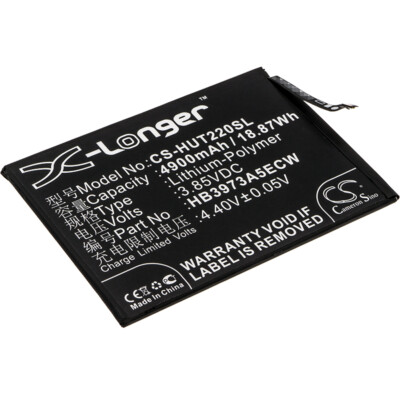 Replacement Battery For  Huawei 3.85V  Mobile, SmartPhone Battery 4900mAh / 18.8