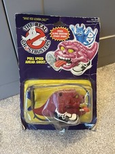 The Real Ghostbusters 80s Kenner Pull Speed Ahead Ghost *bubble Starting To Pop 