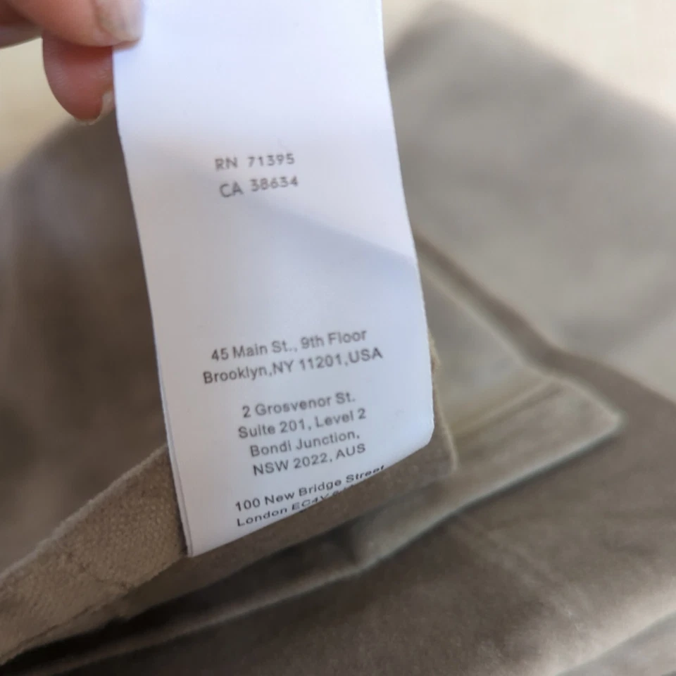 west elm Velvet Curtain Panel (1) 48x96in Gray Silver Grommets - Image 4 of 4