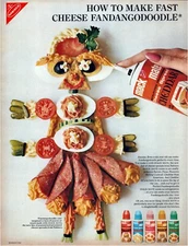 Print Ad Nabisco Snack Mate Cheese Spread 1966 Full Page Magazine 10.5"x13.5"