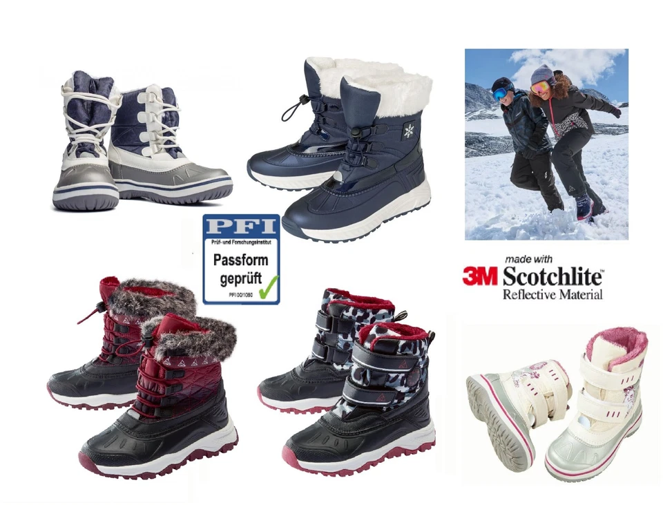 LUPILU ODER PEPPERTS Mädchen Stiefel Winterschuhe Warmfutter Winterstiefel Winterboot Schneestiefel