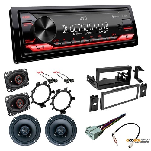 JVC Package KDX280BT Car Stereo & Speakers Package for GM 19952000 C/K