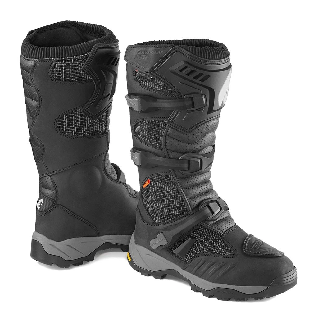 Forma ADVENTURE AIR Dry motorcycle boots black waterproof adv riding dual sport - Picture 1 of 8