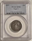1917 (TYPE 1) Standing Liberty Quarter PCGS XF40!