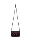 FENDI Monster Chain Wallet Shoulder Bag Leather GRY 8m0346・88e