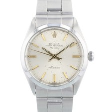 Rolex Air King 1002 34 mm Silver Dial Stainless Steel Oyster 1984 Vintage Watch