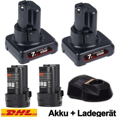 4,8AH 7,0Ah 10.8V 12V Li-ion Akku für Bosch BAT411 BAT420 GSR GDR orde Ladegerät