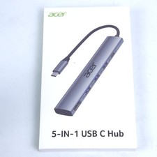 Acer 5 in 1 USB C Hub with 4K HDMI, 100W Power Delivery, 3 USB A Data Ports, ...