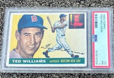 Topps 1955 Ted Williams #2 Boston Red Sox PSA Base Set Baseball Card
