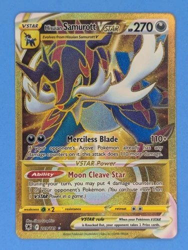 Hisuian Samurott VSTAR (Secret) (209) 209/189 Pokémon TCG Secret Rare SWSH10: As