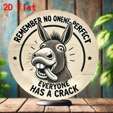 Classic Aluminum Hanging Round Tin Metal Signs Home D cor Wall Art 8x8