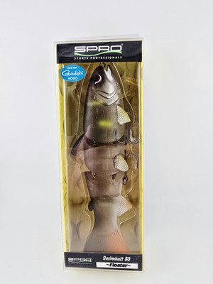 SPRO FREE SHIP! New Swimbait 80 Floater 8'' In Ghost Ayu Color (SSB80Z1FRT)