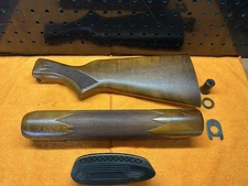 Original Remington Sportsman 12 Auto Wood Stock Set Checkered Hardwood Nice *40