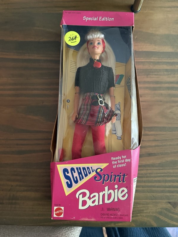New Mattel 1995 Vintage School Spirit Barbie Doll Special Edition