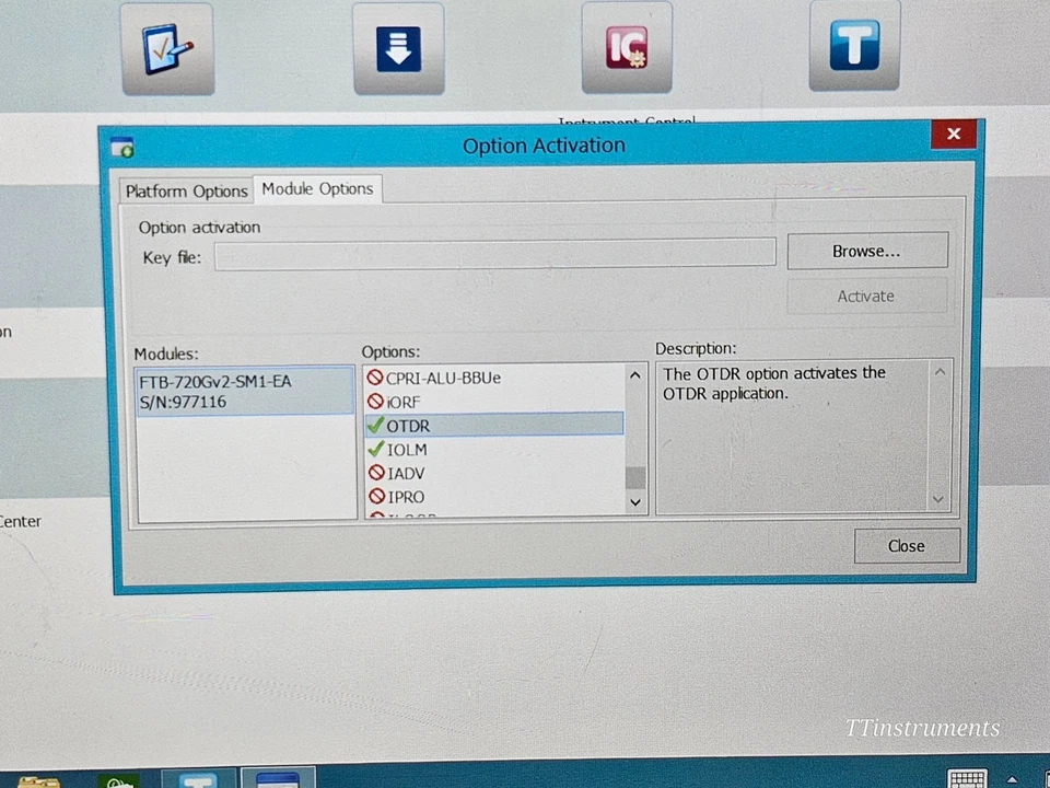 EXFO FTB-1 Pro FTB-720Gv2-SM1 1310/1550 nm OTDR iOLM APC-SC FTB-720 SM1 - Image 2 of 4