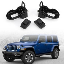 Black Stainless Steel Catch For Jeep Hood Latch For 07-26 Jeep Wrangler Jk Jl Jt Black Stainless Steel Catch For Jeep Hood Latch For 07-26 Jeep Wrangler Jk Jl Jt