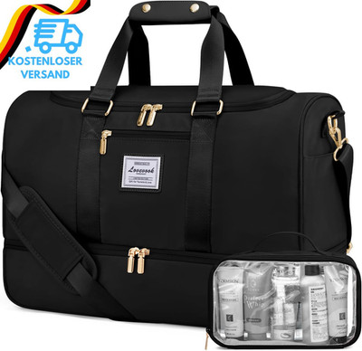 LOVEVOOK Sporttasche Reisetasche Damen, Weekender Damen Reisetaschen Mit Kulturt