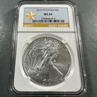 2013-W BURNISHED Silver Eagle NGC MS69 (89266)